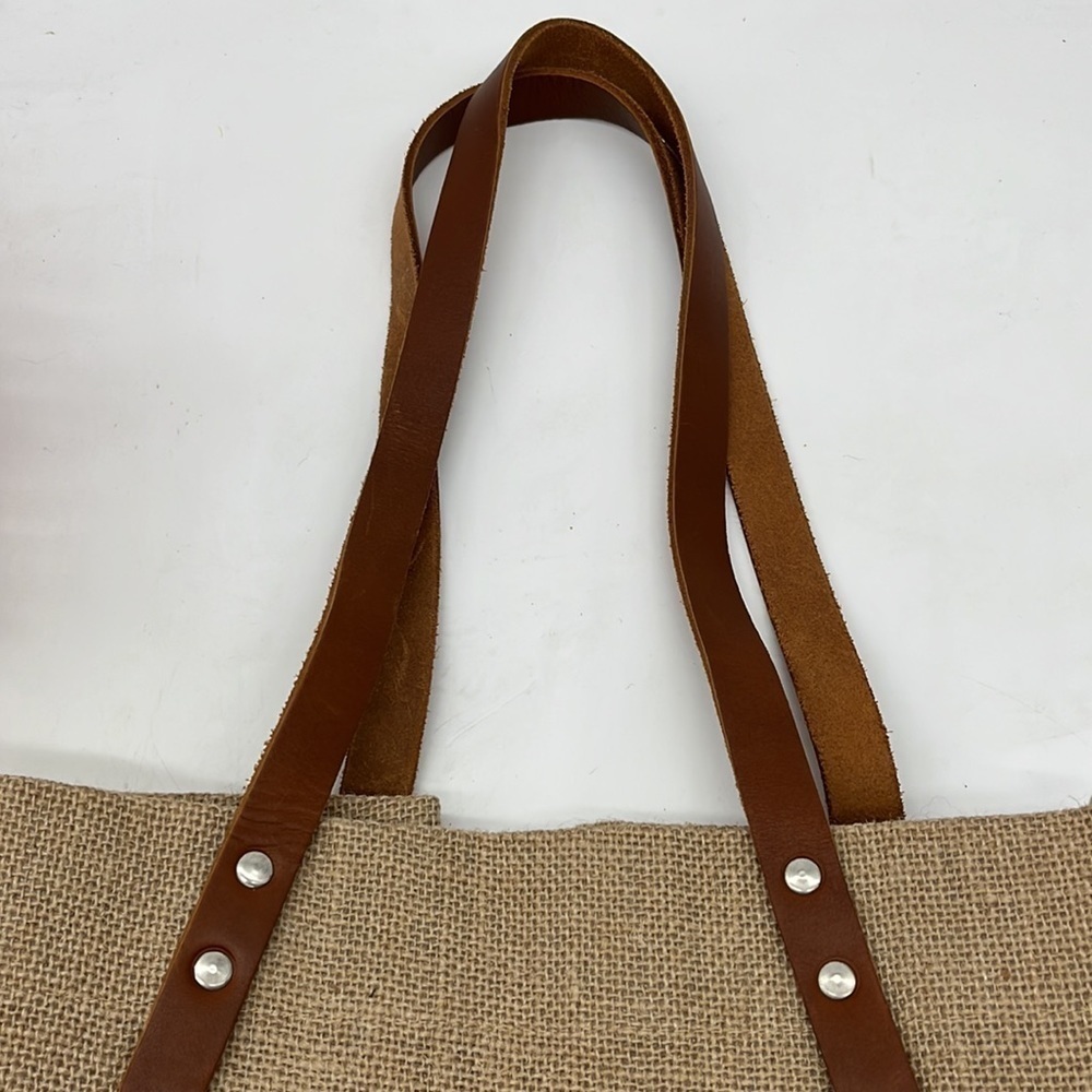 Apolis Market Tote Wine Tote Vivre Rire Aimer TOT4259C - Picture 3 of 12